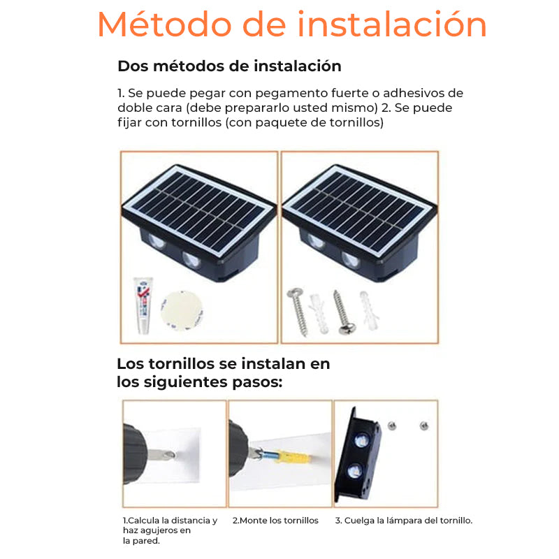 Aplique con energía solar