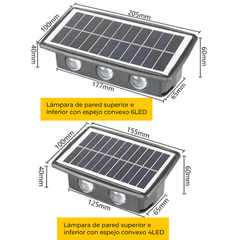 Aplique con energía solar