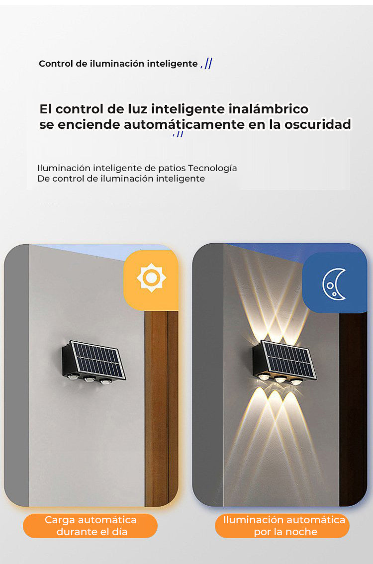 Aplique con energía solar