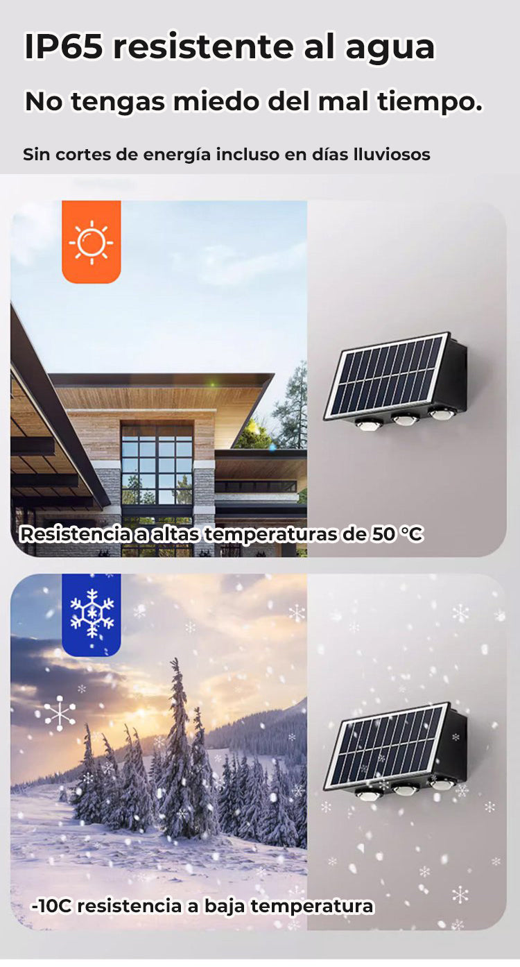 Aplique con energía solar