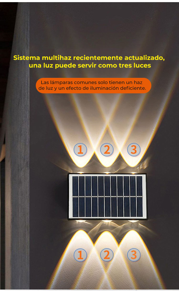 Aplique con energía solar