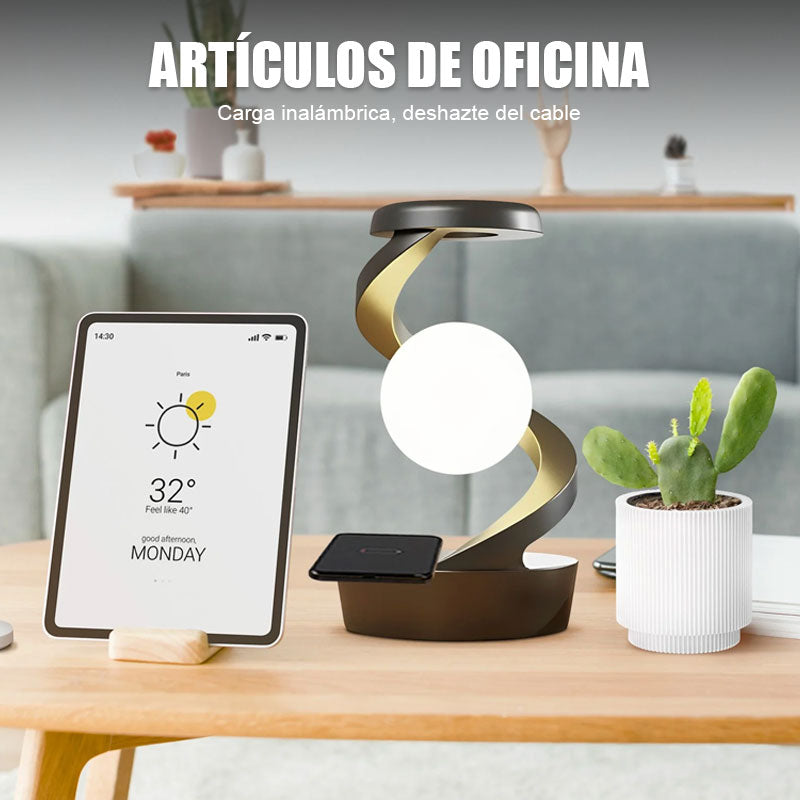 Luz de noche de carga inalámbrica para teléfonos móviles de inducción suspendida