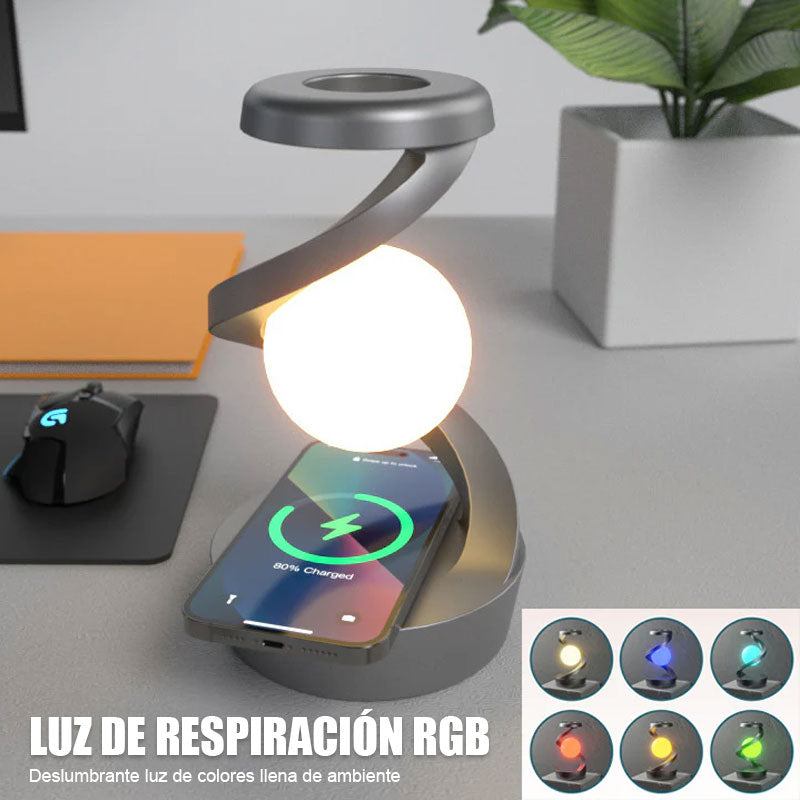 Luz de noche de carga inalámbrica para teléfonos móviles de inducción suspendida